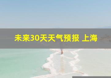 未来30天天气预报 上海